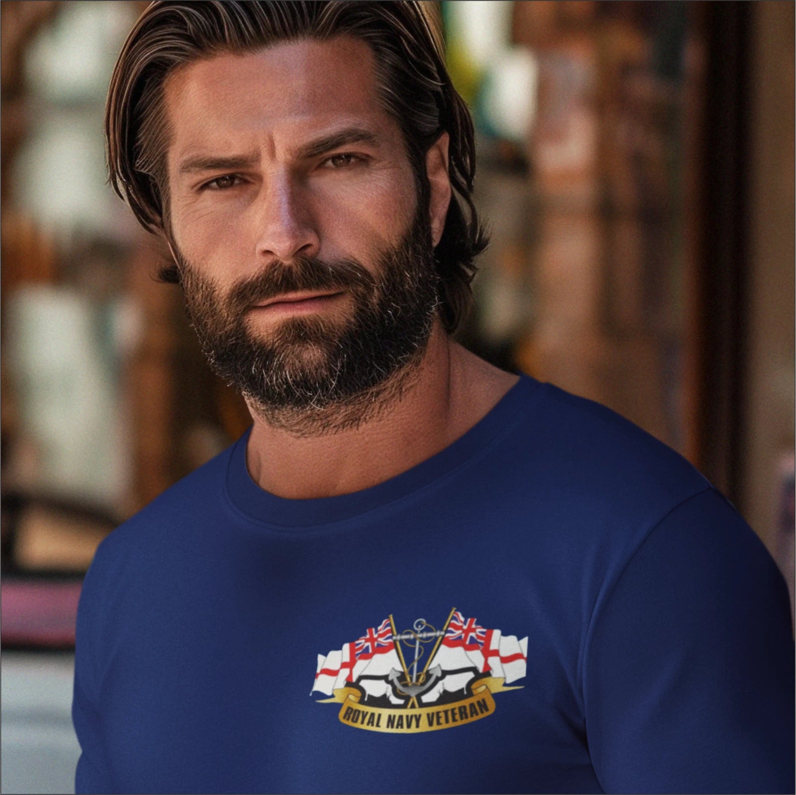 Royal Navy Veteran Armed Forces Logo Premium Quality Sweatshirt