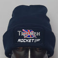 Retro Classic Triumph Rocket 3GT Biker Logo Motorcycle Premium Quality Beanie