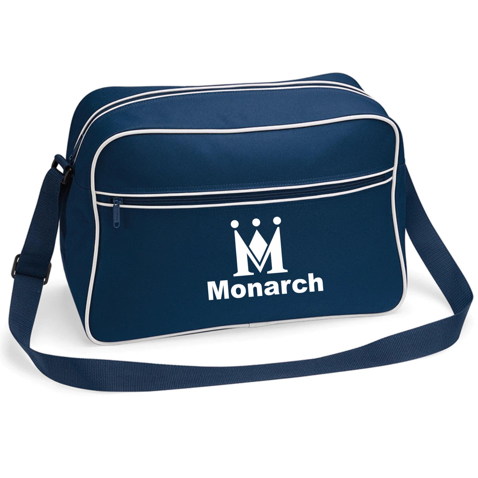 Custom Retro Vintage Design Monarch British  Airline Flight Travel Shoulder Bag