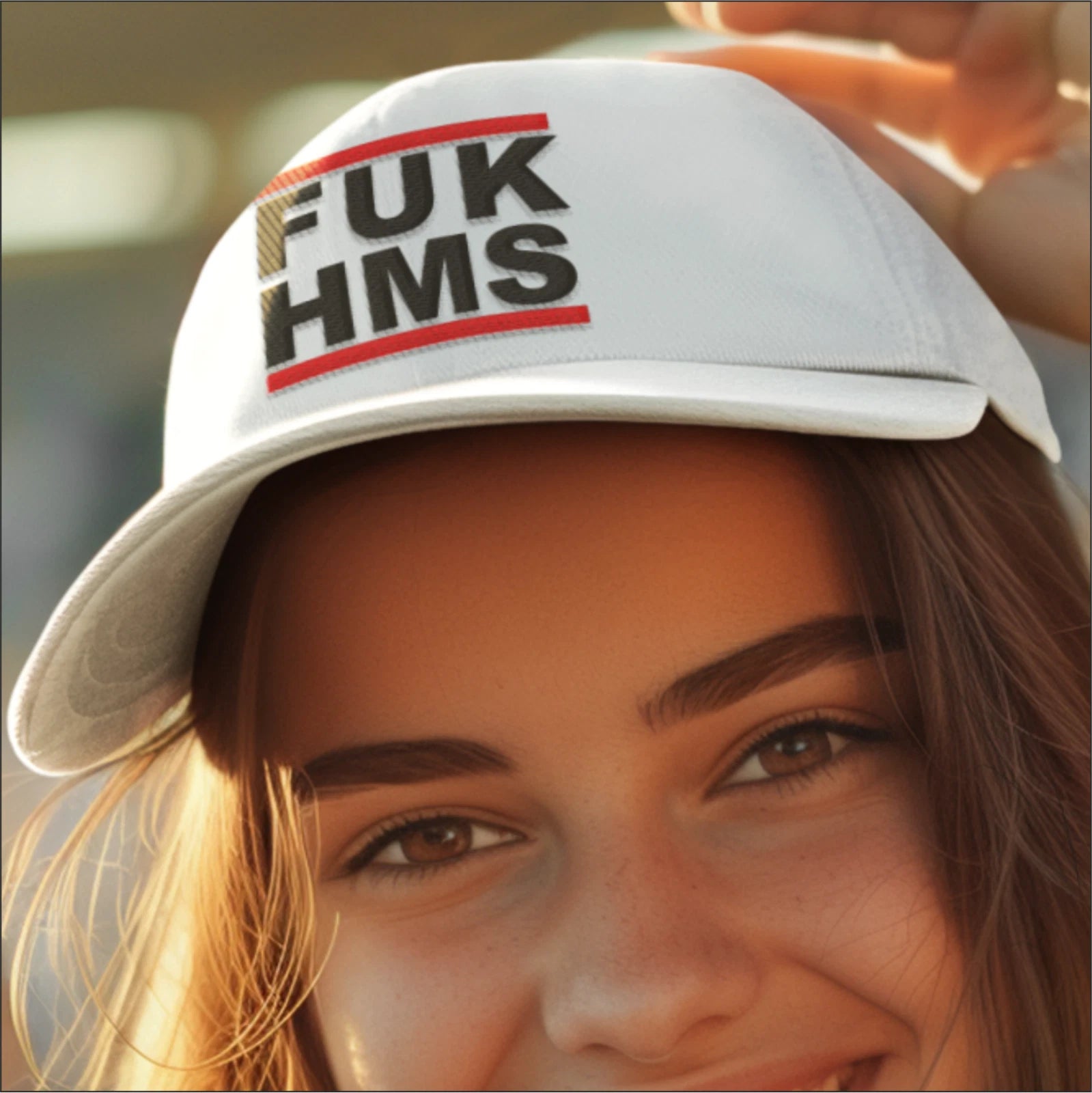 FUK - HMS Anti Terrorism Anti Hamas Message Premium Quality Baseball Cap