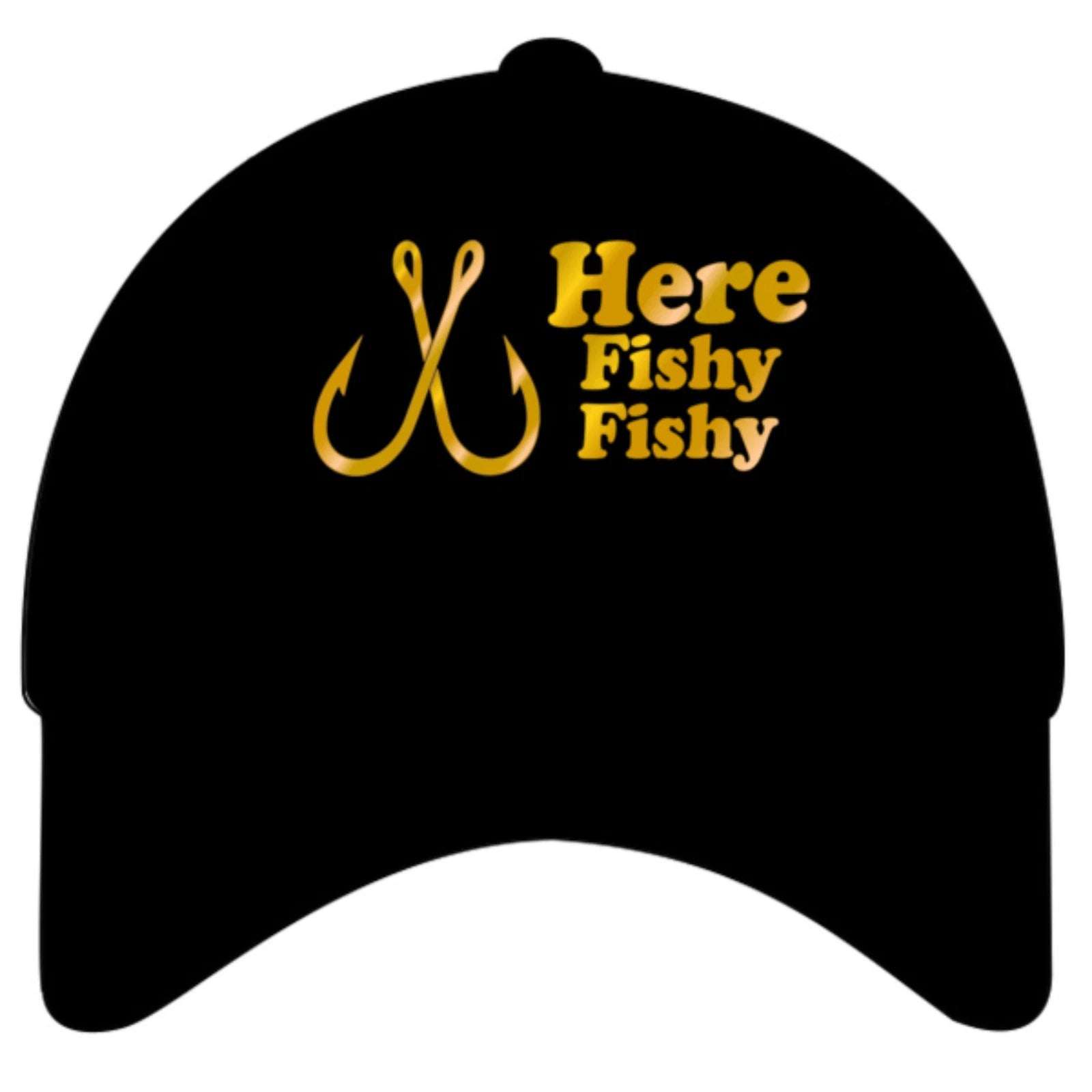 Humorous Funny Fishing Angling Here Fishy Fishy  Premium Quality Baseball Cap
