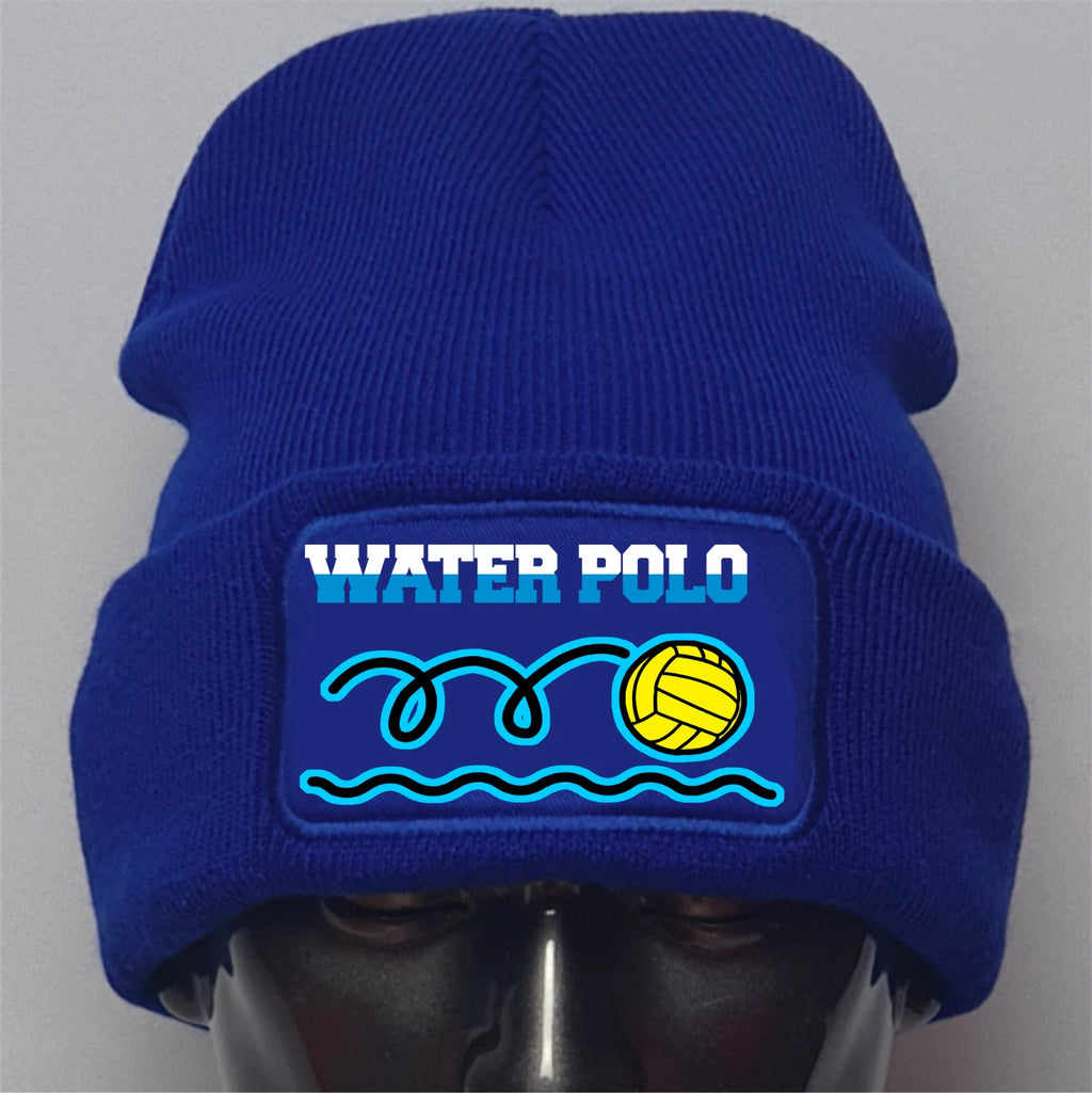 Water Polo Sport Design Warm Premium Qulality Patch Beanie