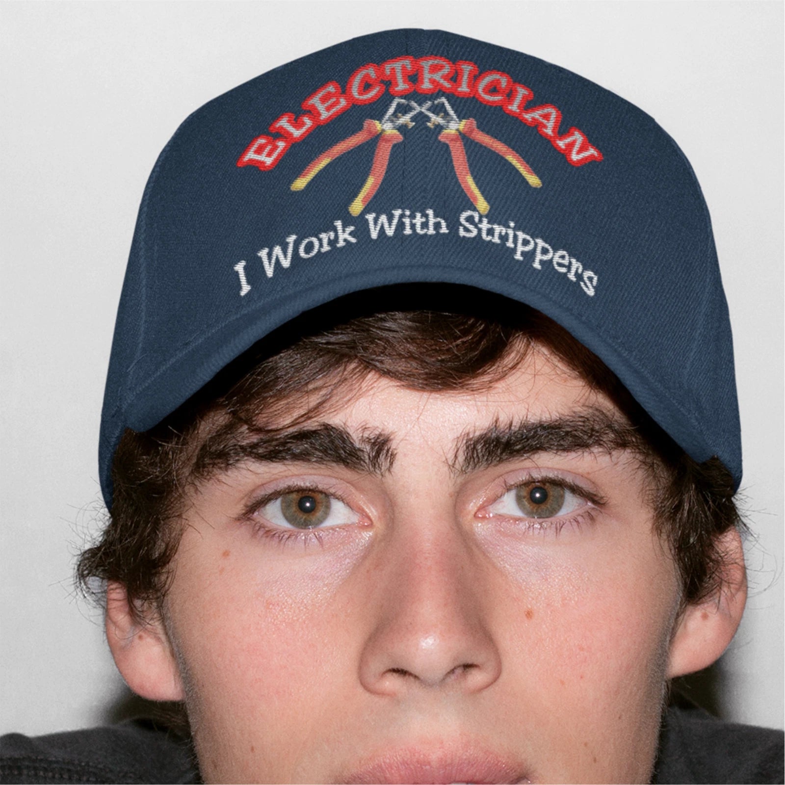 Electrician Occupation Funny Humorous I Work With Strippers Quality Baseball Cap