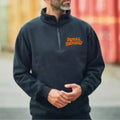 Personalised Retro Royal Enfield Motorcycle Premium Quarter Zip Sweatshirt