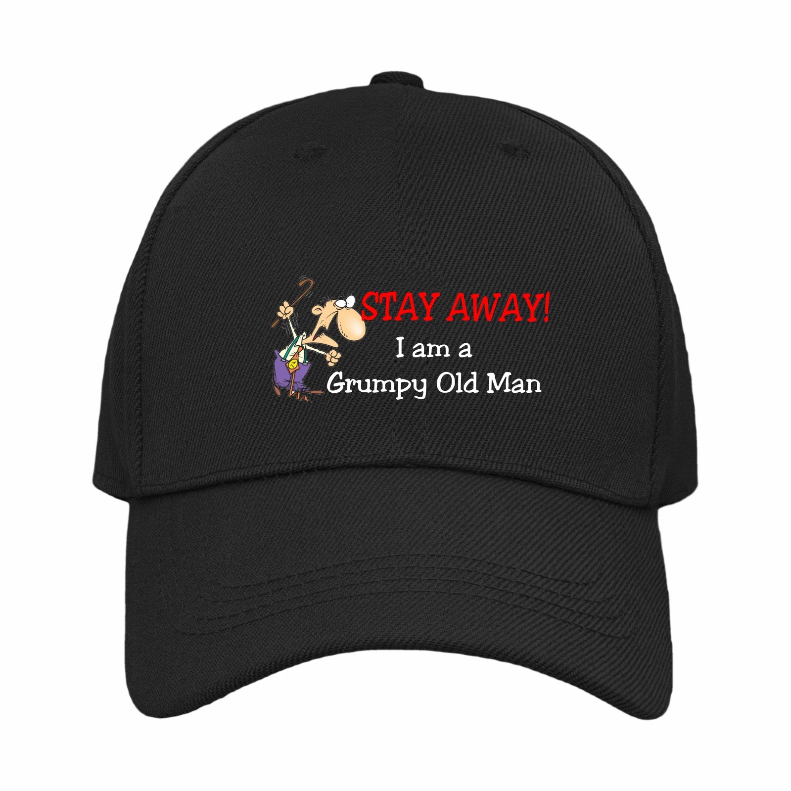Funny Humorous Family Fun Stay away - I'm a grumpy old man  Quality Baseball Cap