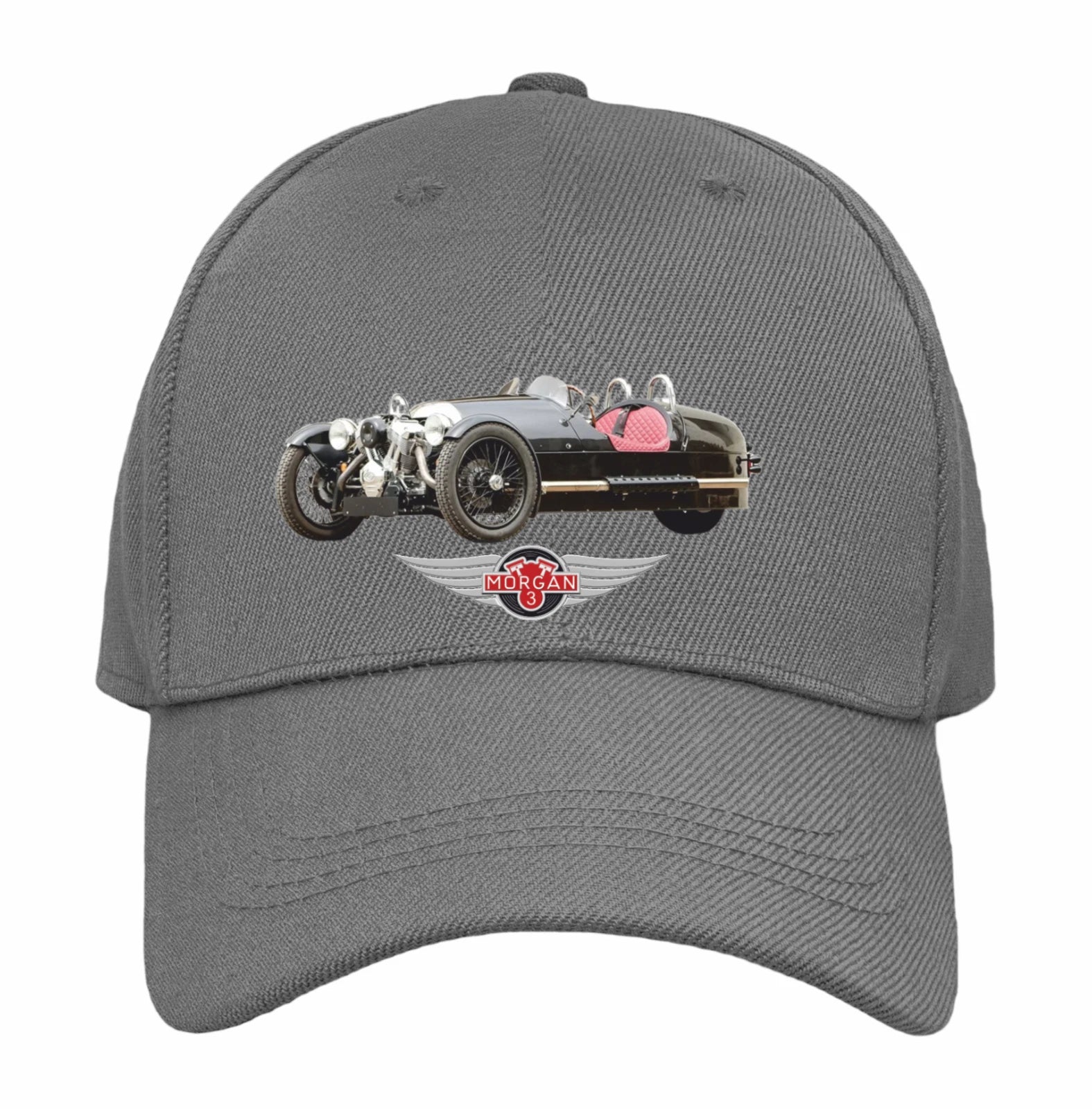 Retro Vintage Classic  Morgan three Wheeler Sports Car Logo Biker Baseball Cap