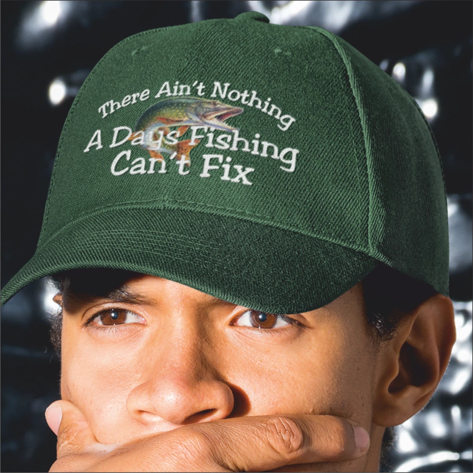 Nothing A Days Fishing Can't Fix Premium Quality Colour Decorated Baseball Cap