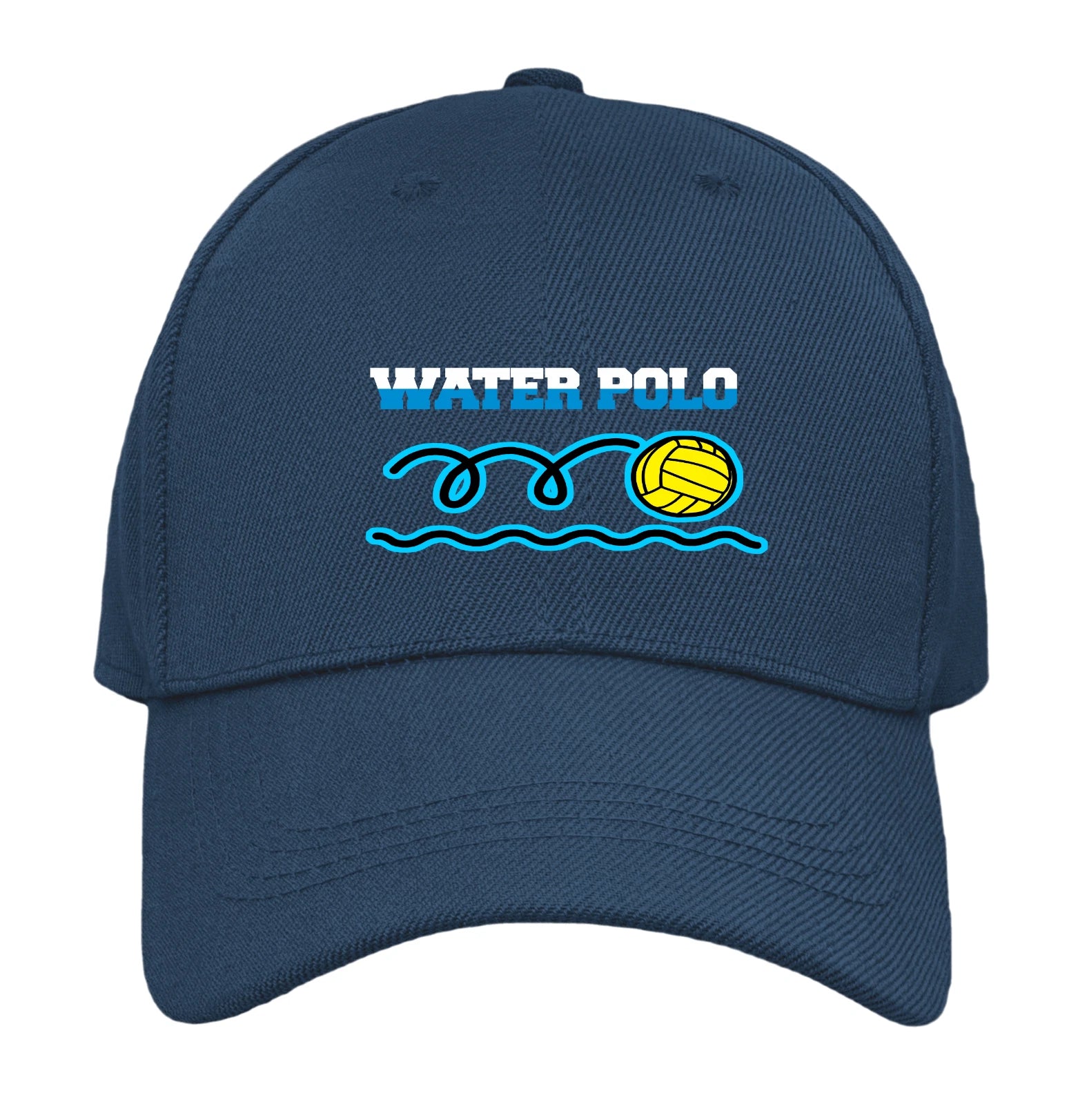 Water Polo Pool Swim Sport Referee Shot Clock Dribble Logo Quality Baseball Cap