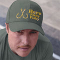 Humorous Funny Fishing Angling Here Fishy Fishy  Premium Quality Baseball Cap