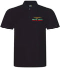 Retro Classic Moto Guzzi Flag Colours Motorcycle Premium Quality Poloshirt.