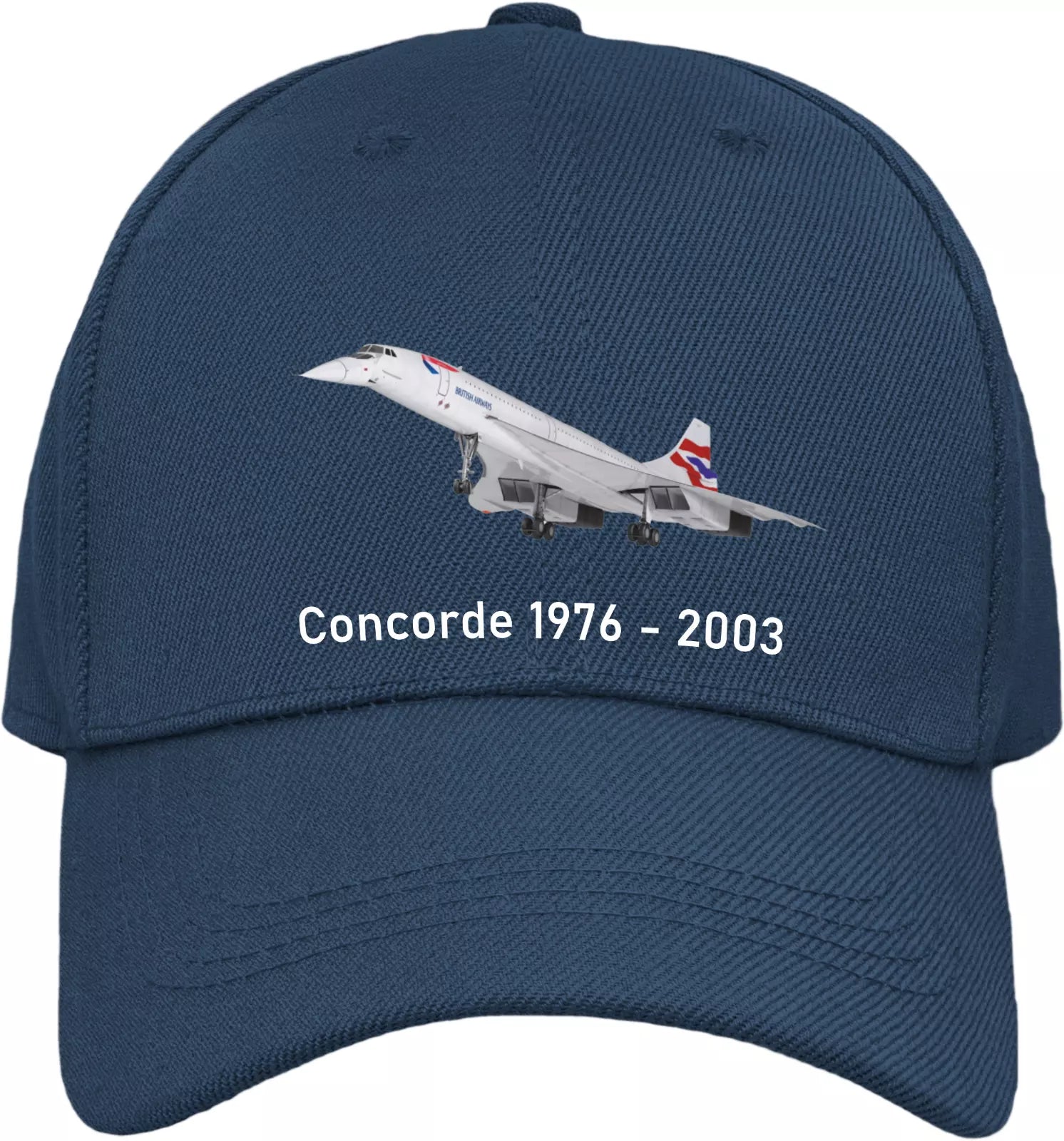 Retro British Airways Classic Iconic Concorde Airline Collectors Baseball Cap