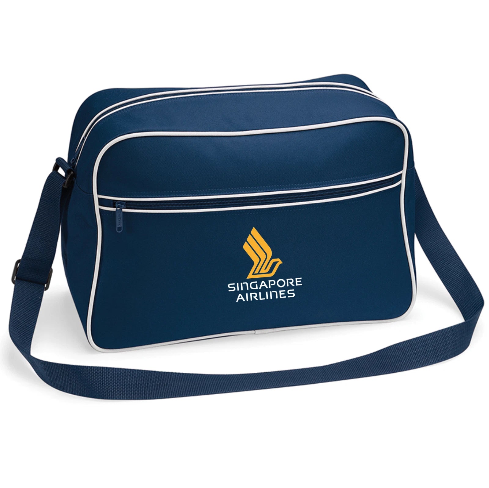 Custom Retro Vintage Design Singapore  Airlines Flight Travel Shoulder Bag