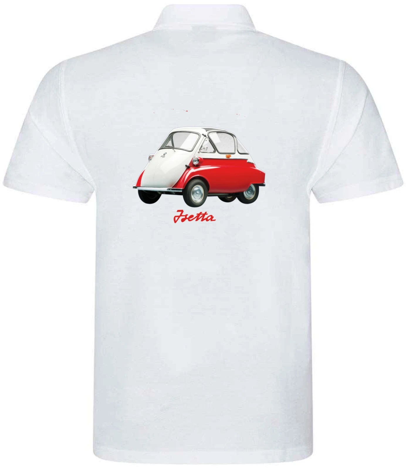 Customisable Retro Vintage Classic Isetta Bubble Car Premium Quality Poloshirt