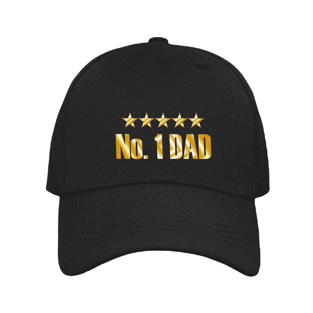 Fathers Day Dads Day Number One Dad Premium Quality Baseball Cap