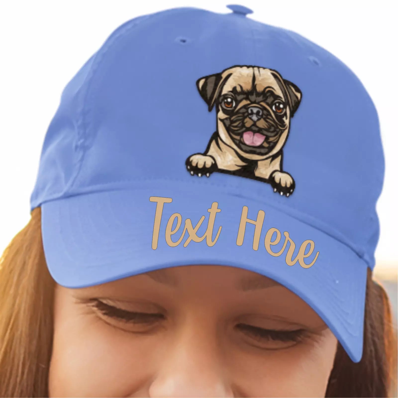Choose from 100 Breeds  Illustration Custom Canine Dog Personalised Baseball Cap
