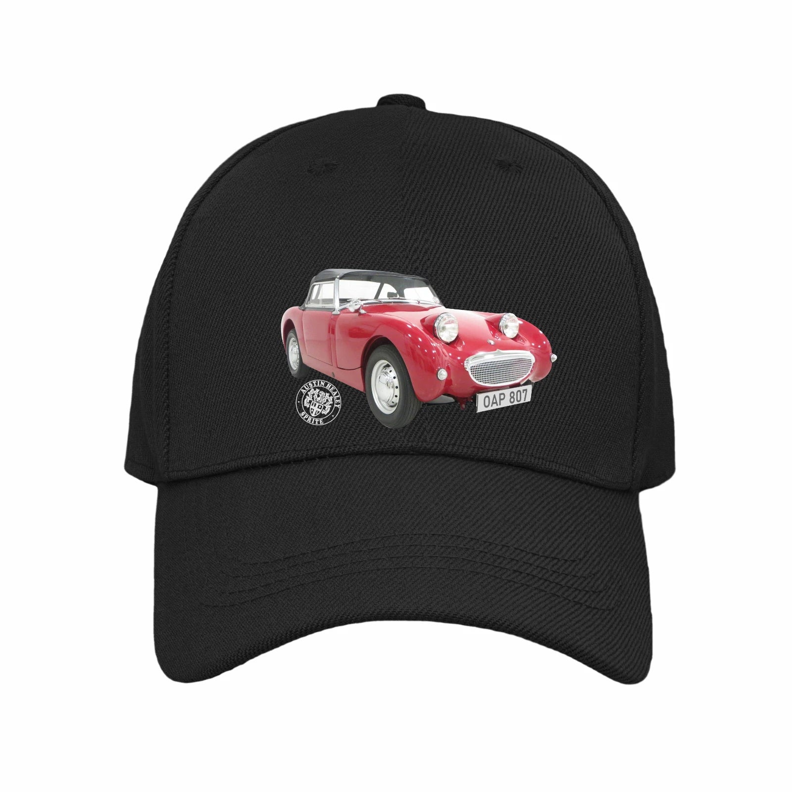 Vintage Motoring Austin Healey Sprite Logo and Image Quality Baseball Cap