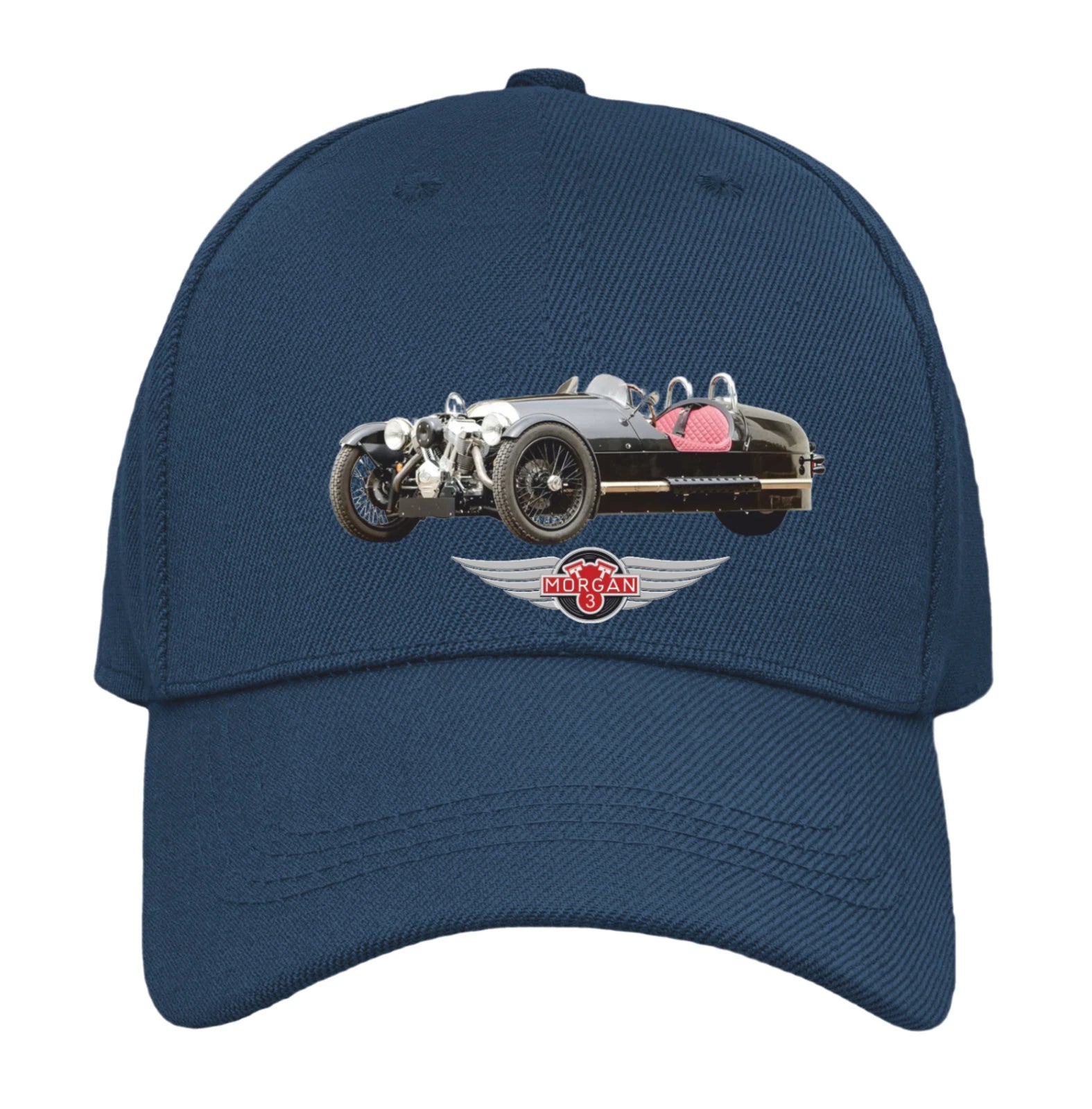 Retro Vintage Classic  Morgan three Wheeler Sports Car Logo Biker Baseball Cap