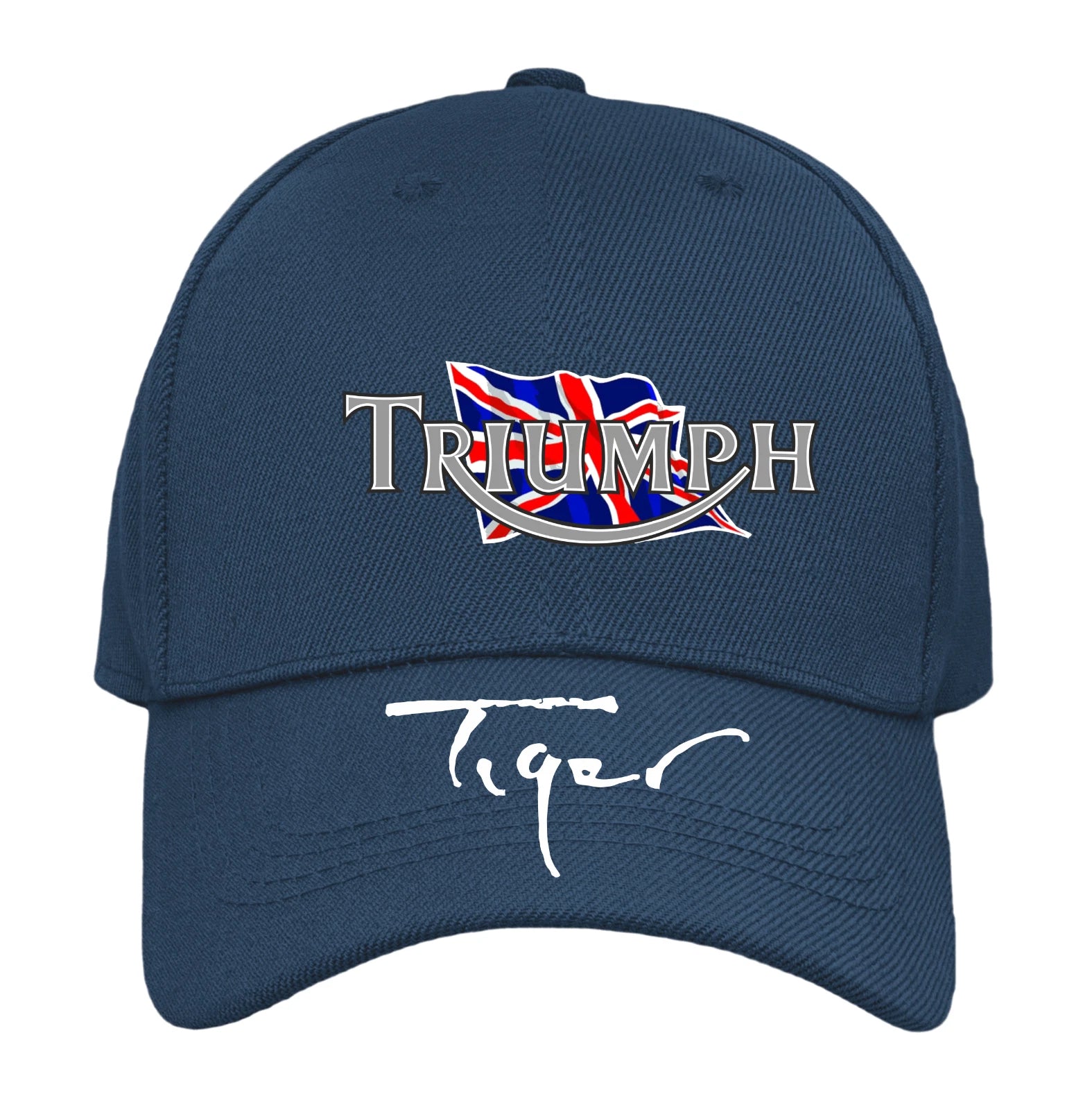Retro Classic Vintage Triumph Tiger Motorcycle Peak Logo Biker Baseball Cap