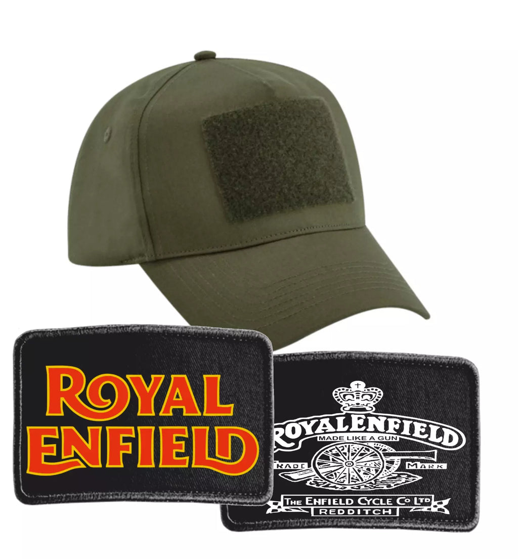 Interchangeable Royal Enfield Motorcycle Biker Logo Premium Quality Baseball Cap