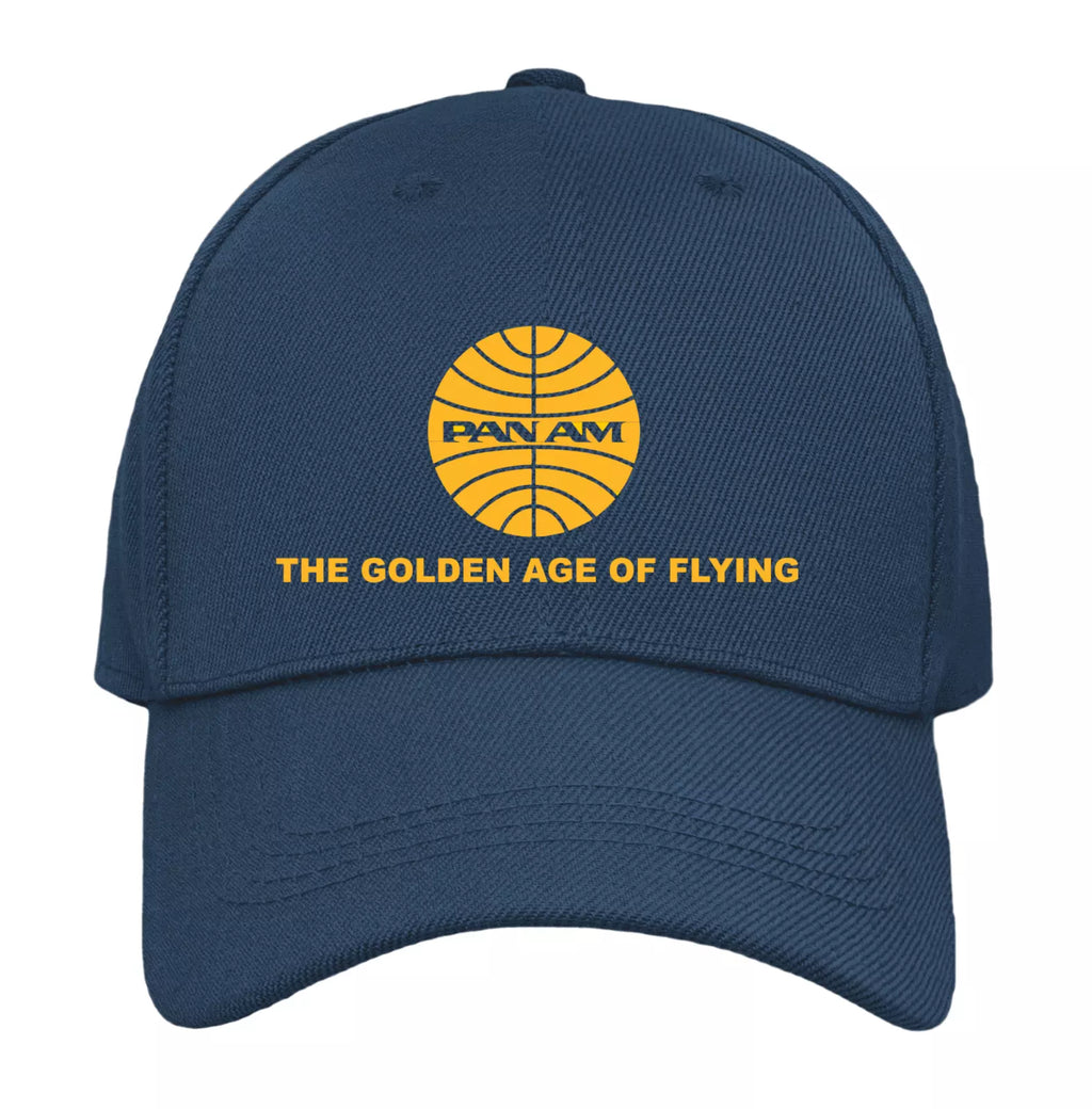 Retro Classic Iconic PanAm USA Airline Collectors Travel Quality  Baseball Cap