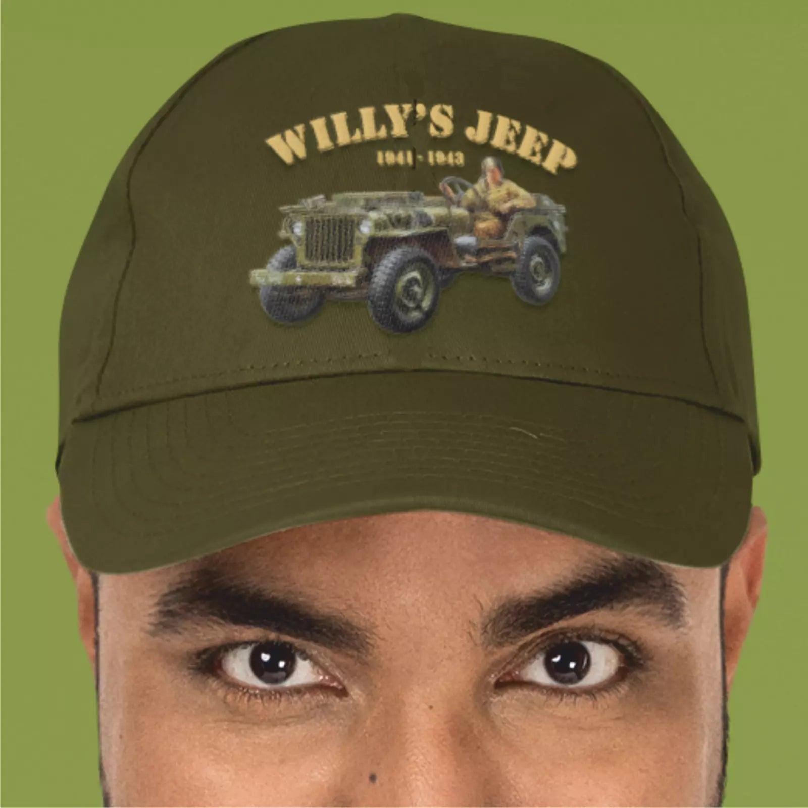 Retro Classic Iconic WW2 US Army Willy's Transport Quality  Baseball Cap