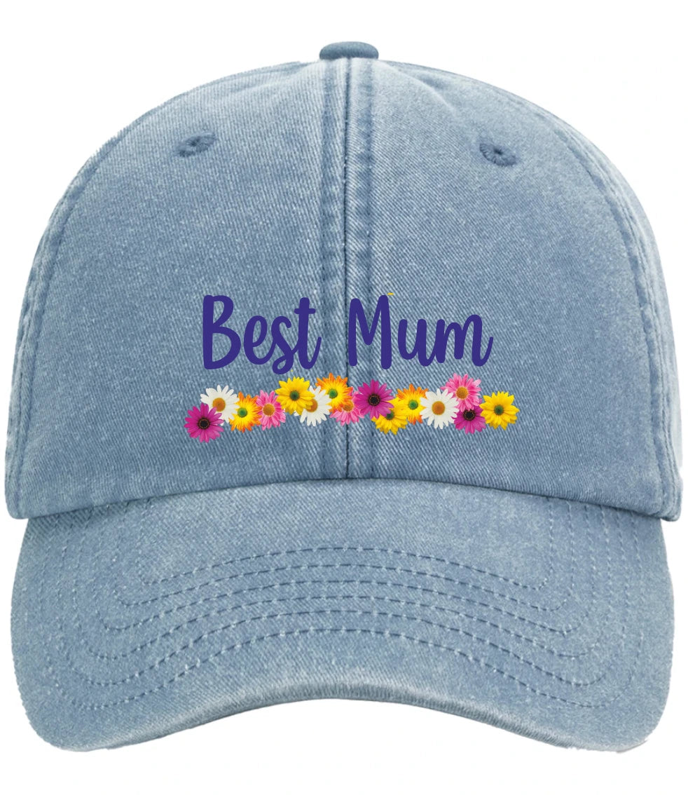 Custom Best Mum Club Mothers Day Gift Premium Vintage Low Profile Baseball Cap