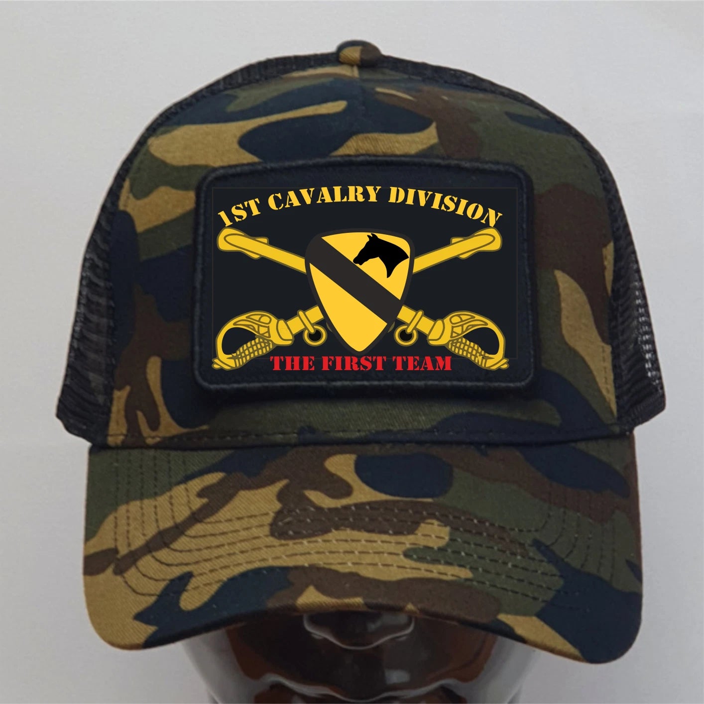 Retro Classic Iconic US Army 1st  Team Air Cavalry Vietnam Quality  Baseball Cap