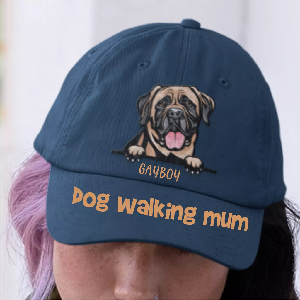 Choose from 100 Breeds  Illustration Custom Canine Dog Personalised Baseball Cap