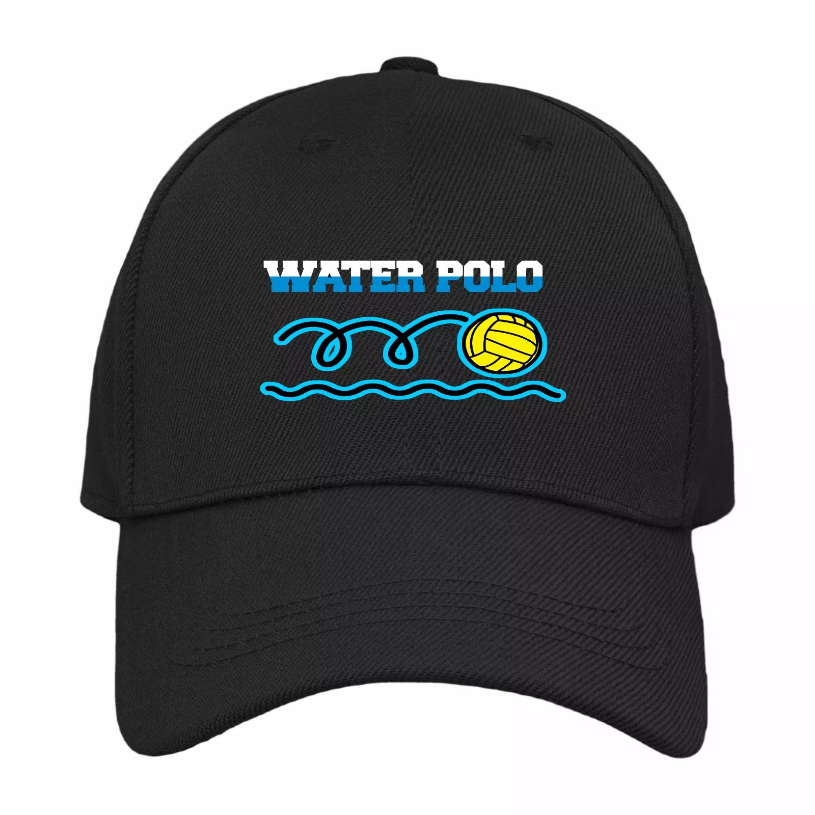 Water Polo Pool Swim Sport Referee Shot Clock Dribble Logo Quality Baseball Cap