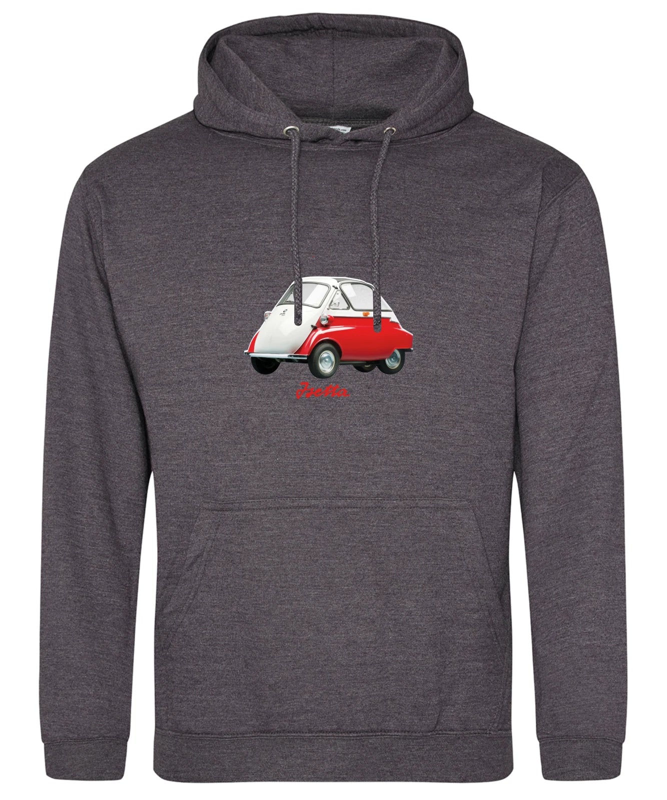 Retro Vintage Classic 1950's Isetta Bubble Car Premium Quality Hooded Sweatshirt