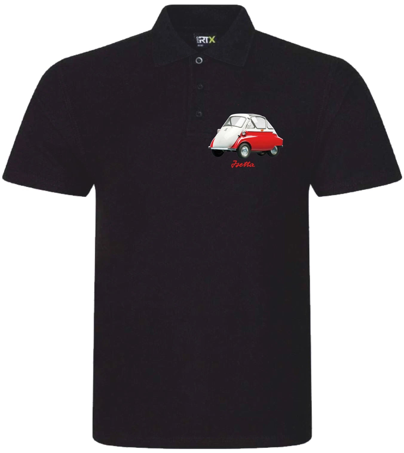Customisable Retro Vintage Classic Isetta Bubble Car Premium Quality Poloshirt