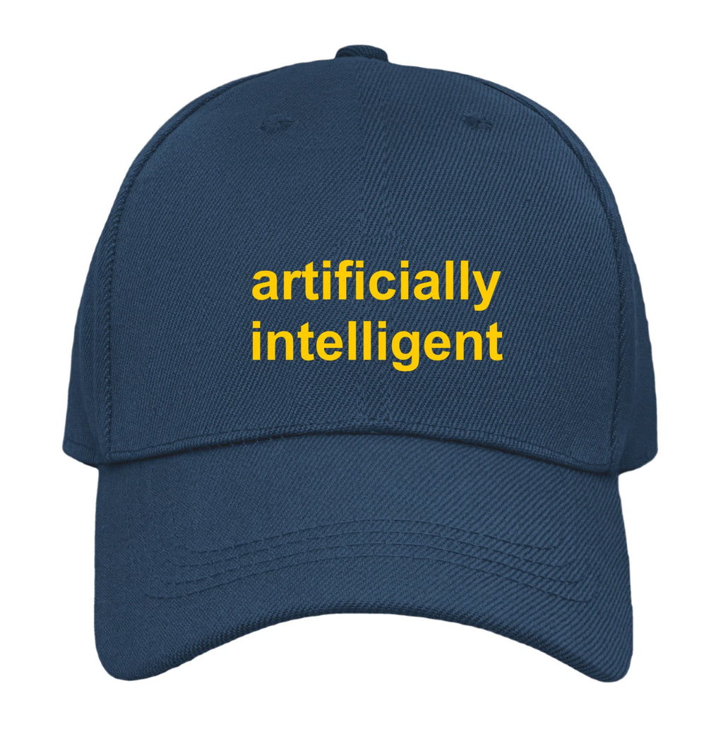 Funny Humorous Artificially Intelligent Premium  Quality Baseball Cap