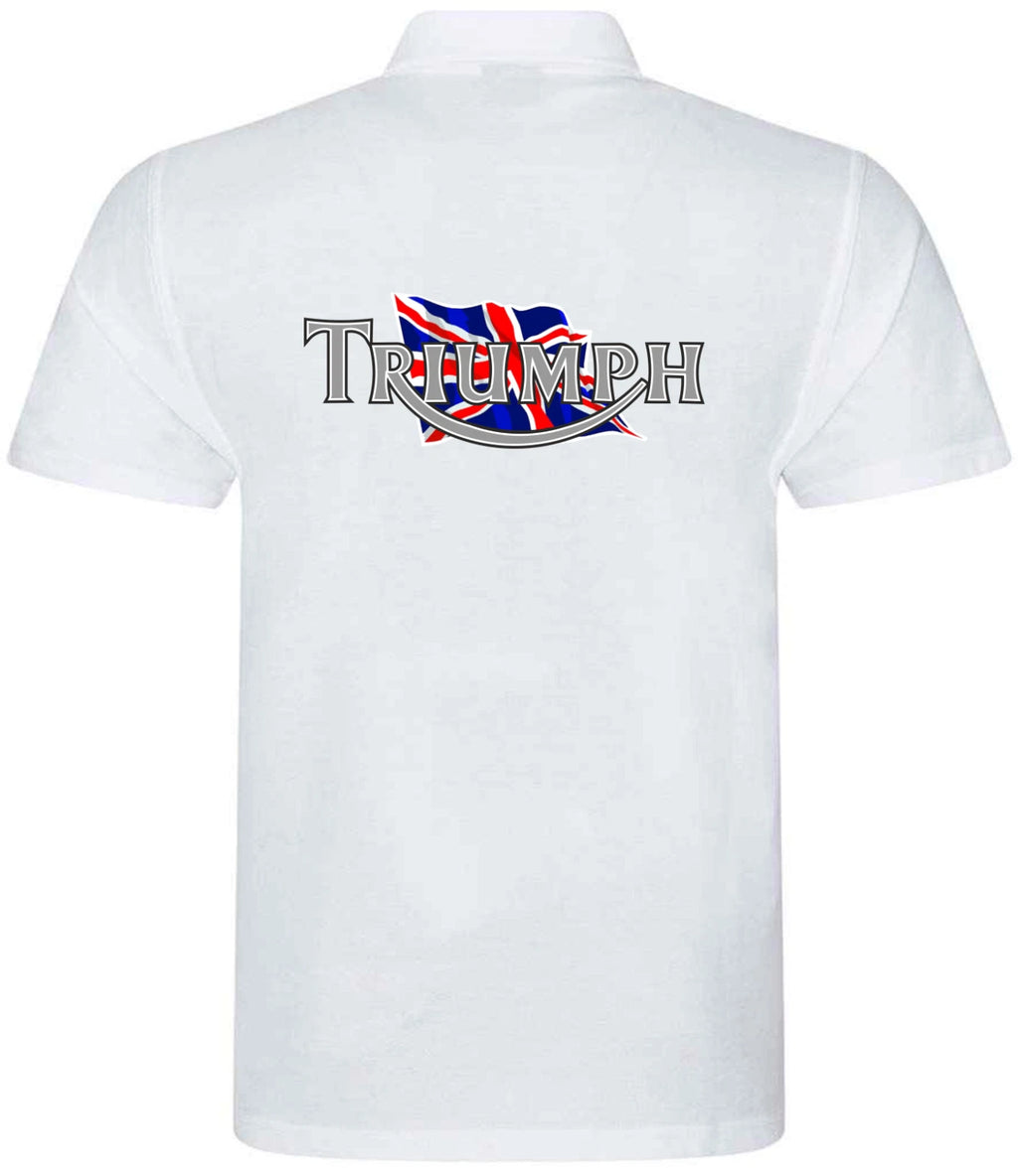 Customisable Retro Vintage Classic Triumph Premium Quality Poloshirt  XS-4XL