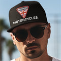 Custom Retro Classic English Triumph Motorcycle Logo Biker Baseball Cap