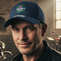 Signature Apparel - retro-classic-triumph-daytona-595i-motorcycle-peak-logo-biker-baseball-cap