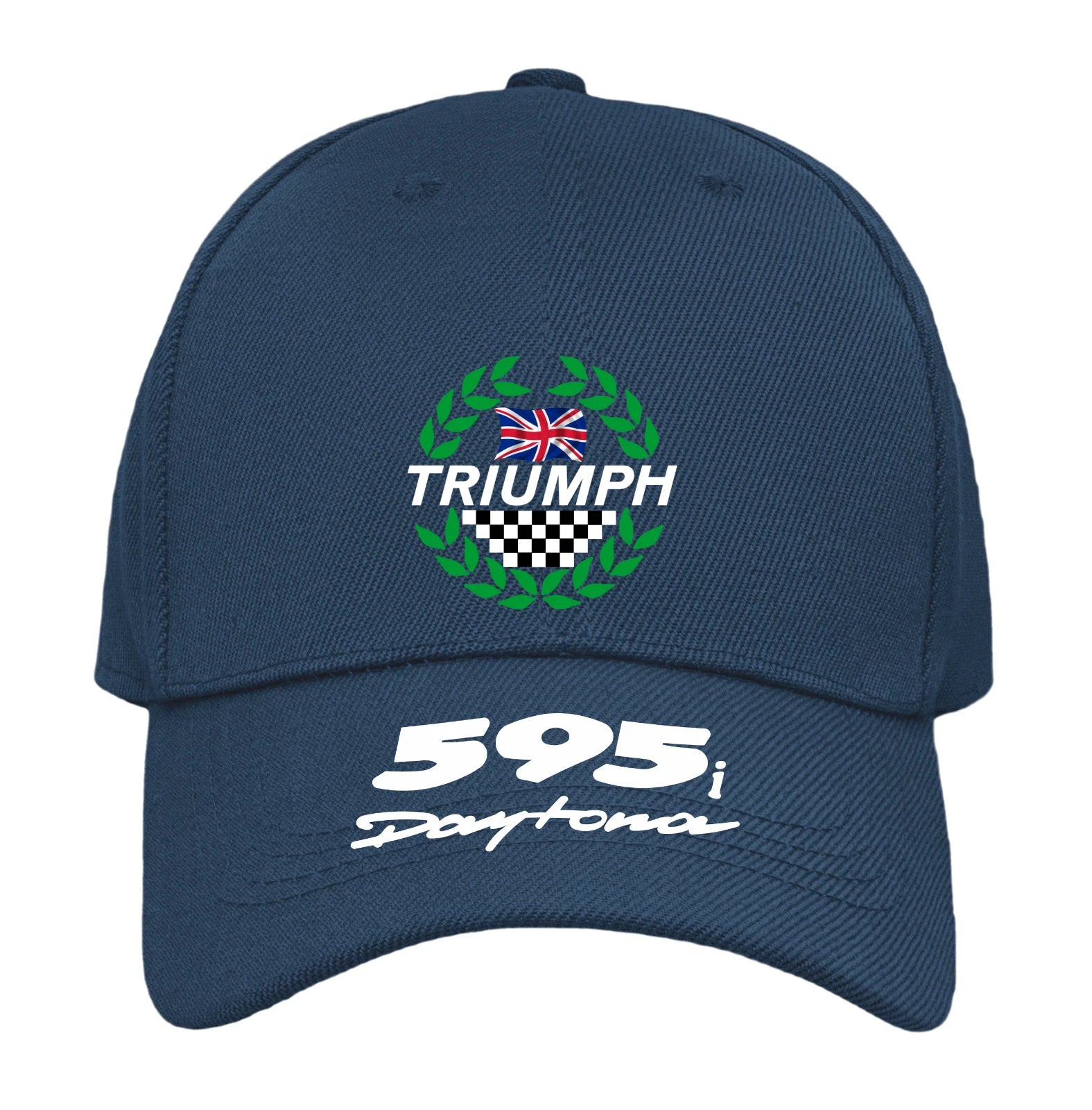Retro Classic Triumph Daytona 595i Motorcycle Peak Logo Biker Baseball Cap