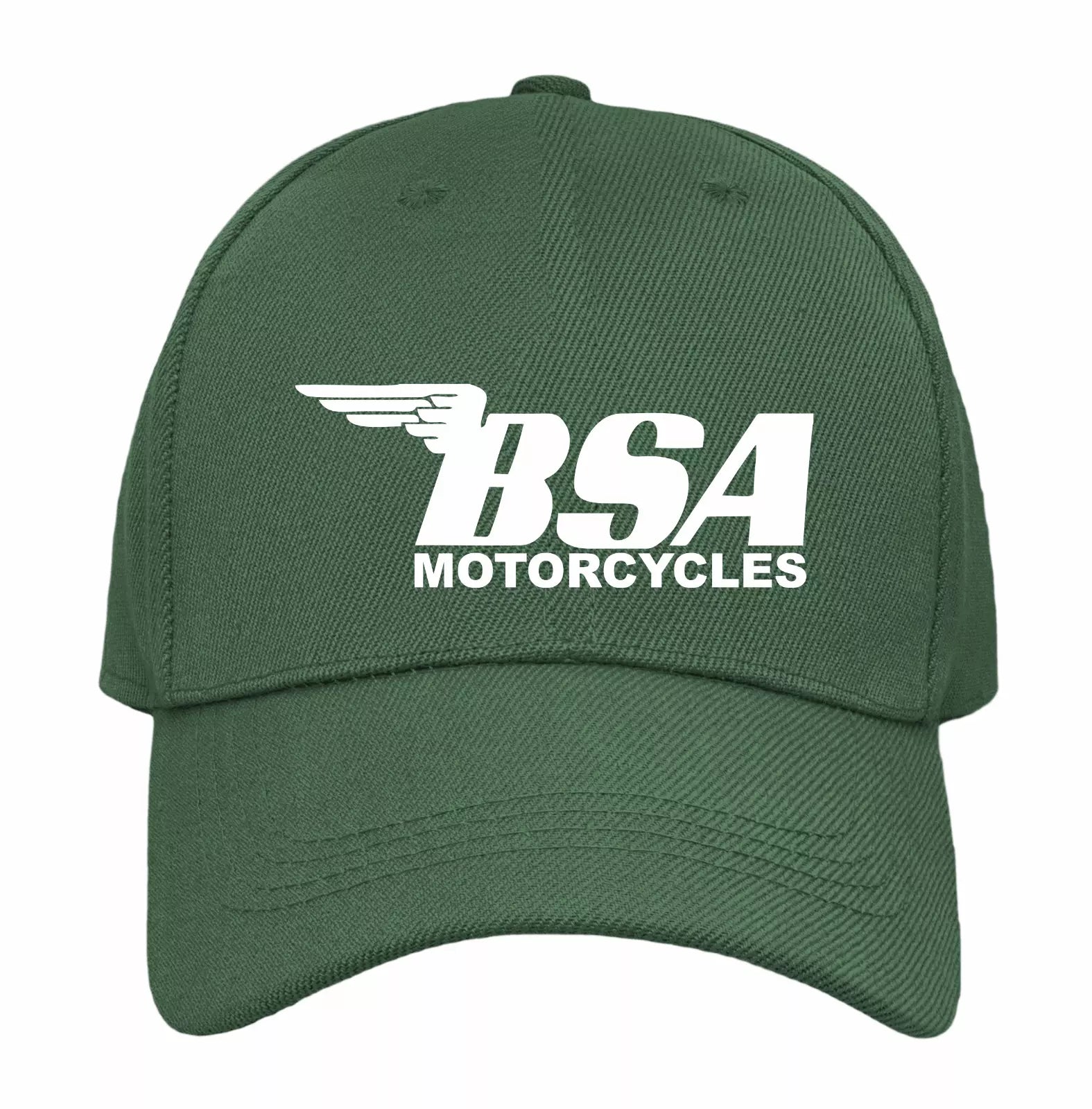 Retro Vintage Classic English BSA Motorcycle Logo Biker Quality Baseball Cap