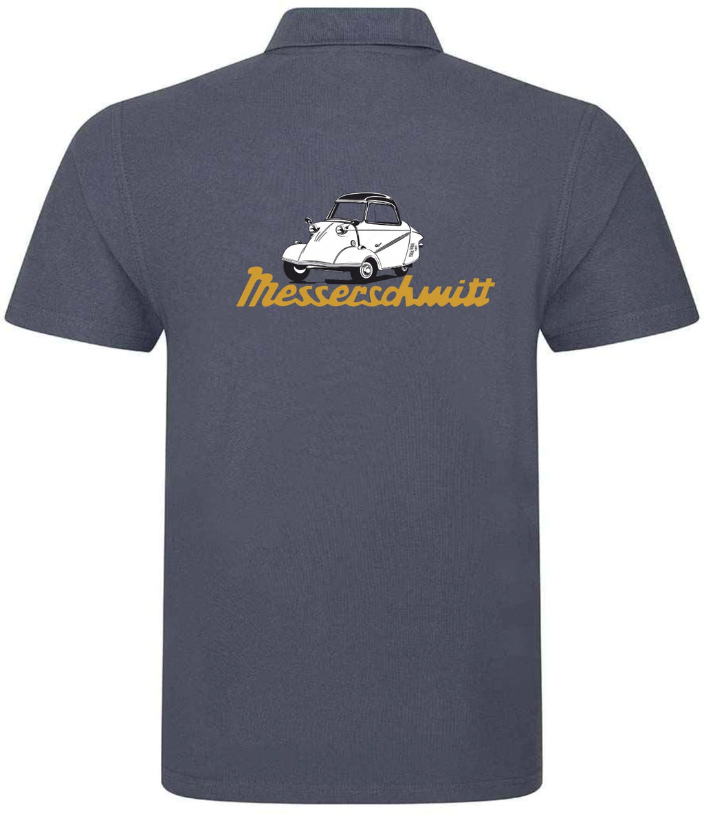 Customisable Retro Vintage Classic Messerschmitt Auto Premium Quality Poloshirt