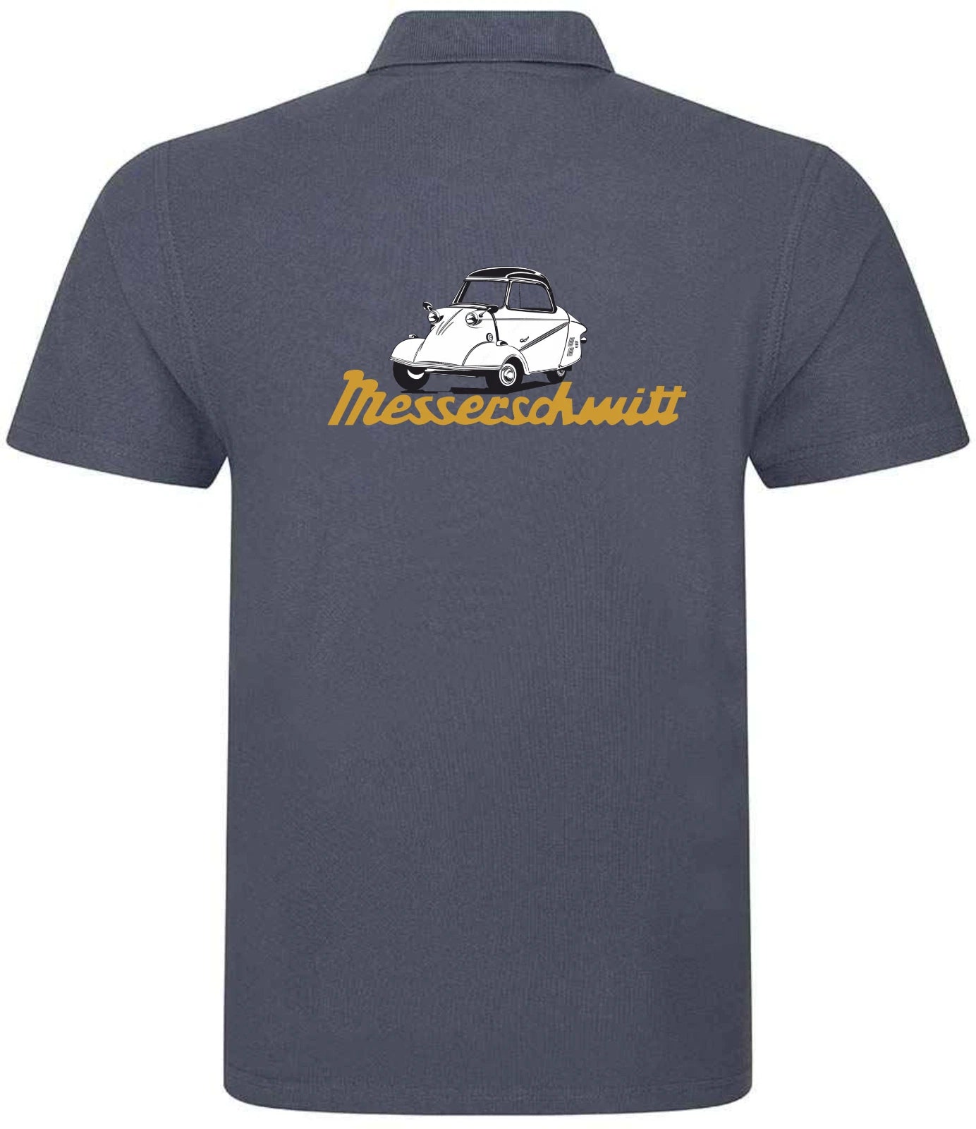 Customisable Retro Vintage Classic Messerschmitt Auto Premium Quality Poloshirt