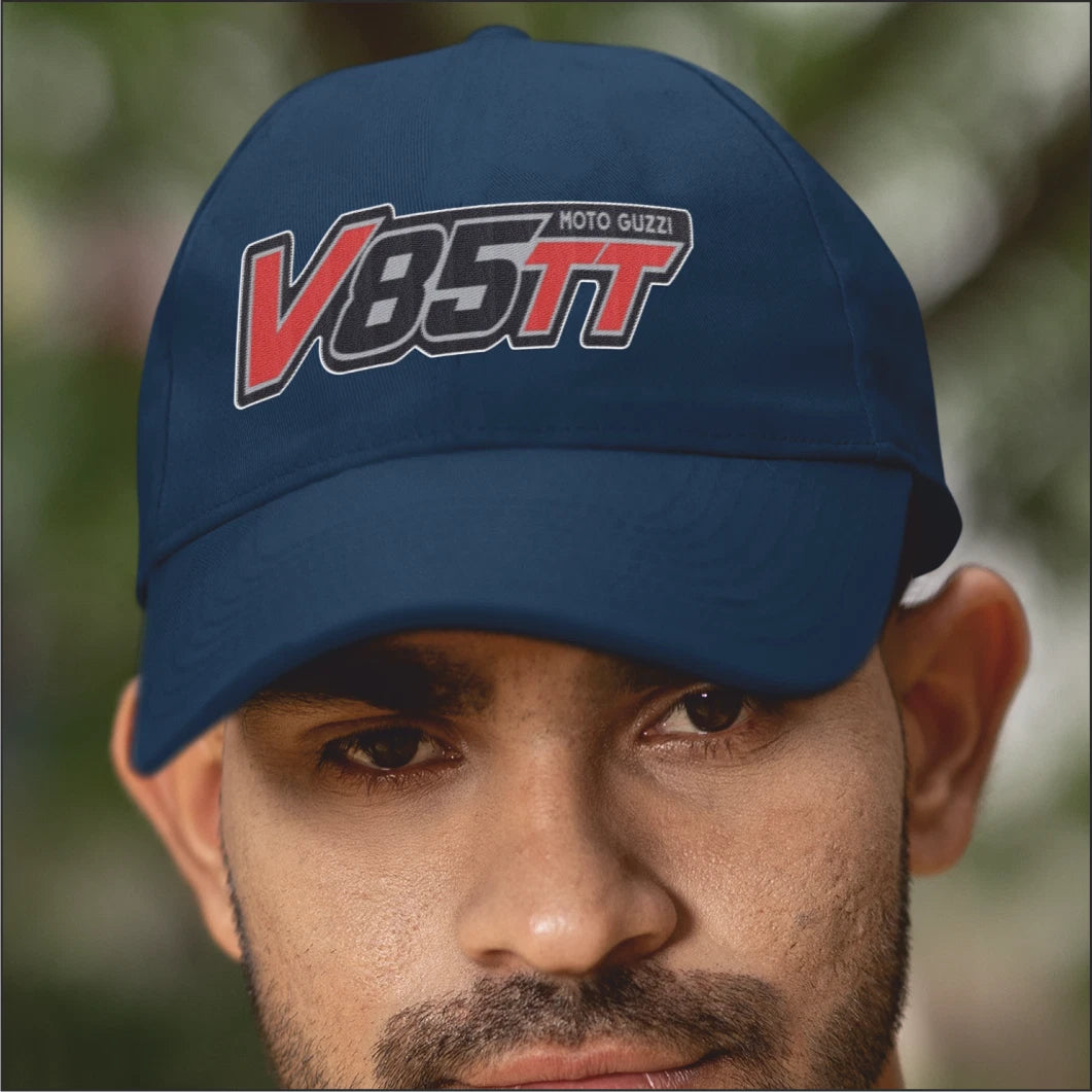 Retro Classic Moto Guzzi V85 TT  Motorcycle Logo Biker Quality Baseball Cap