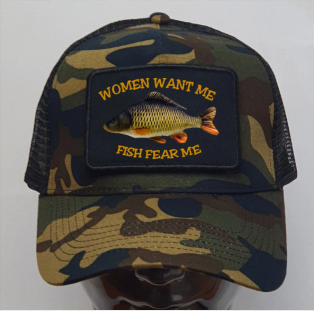 Humorous Fishing Women Want Me Premium Quality Colour Decorated Baseball Cap