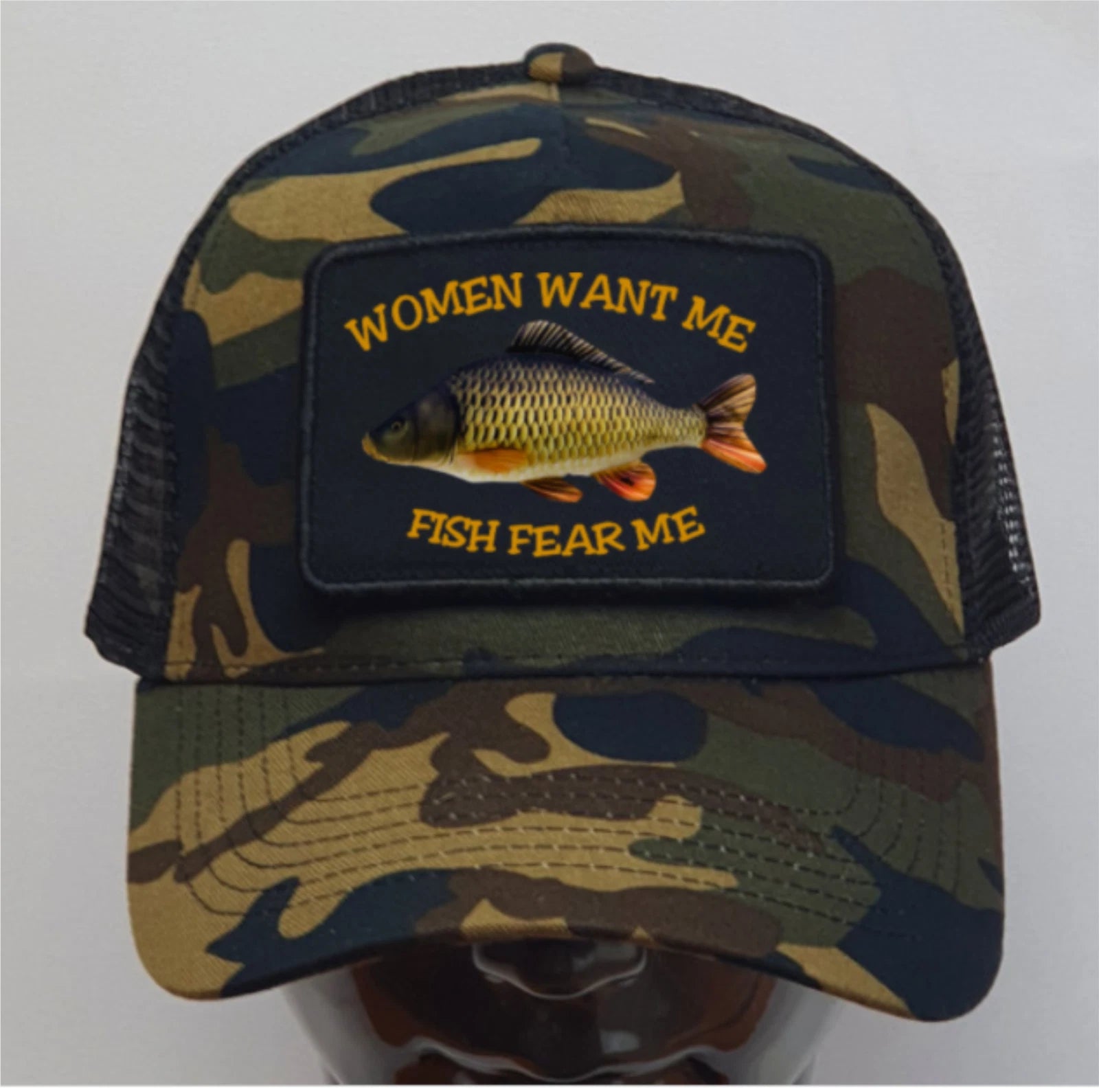 Humorous Fishing Women Want Me Premium Quality Colour Decorated Baseball Cap