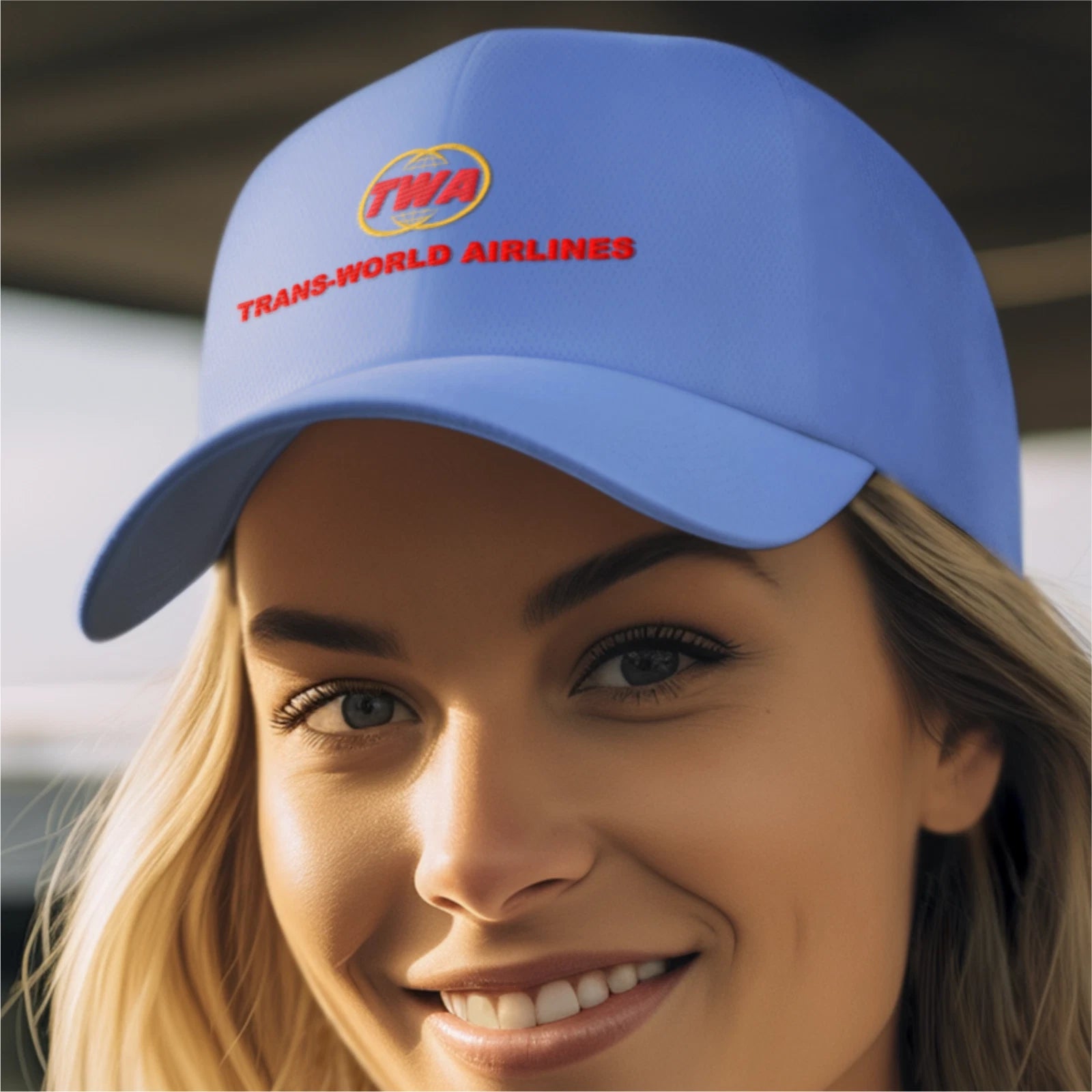 Retro Classic Iconic TWA USA  Airline Collectors Travel Quality  Baseball Cap
