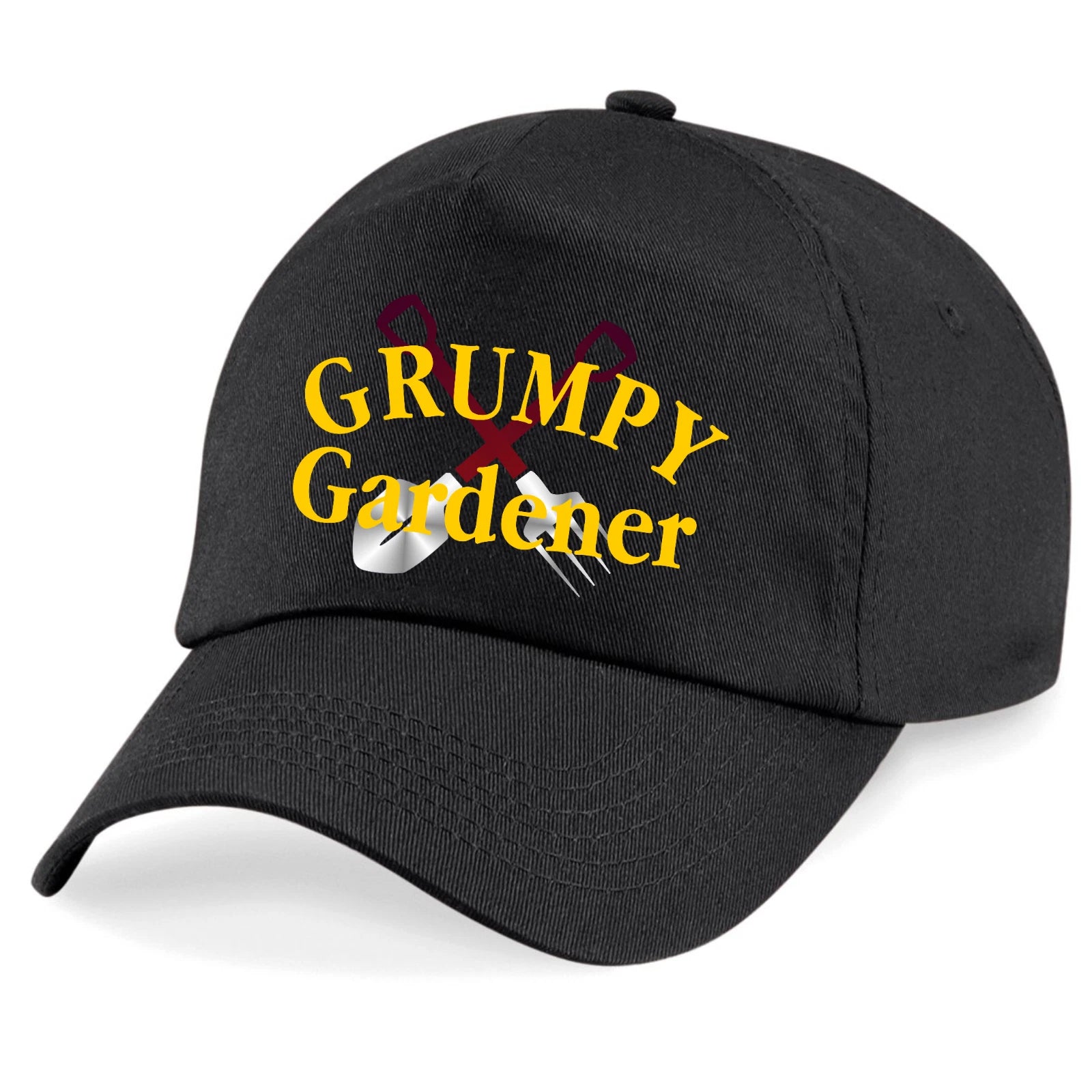 Humorous Gardening Grumpy Gardener Tools Image and Text Quality Baseball Cap