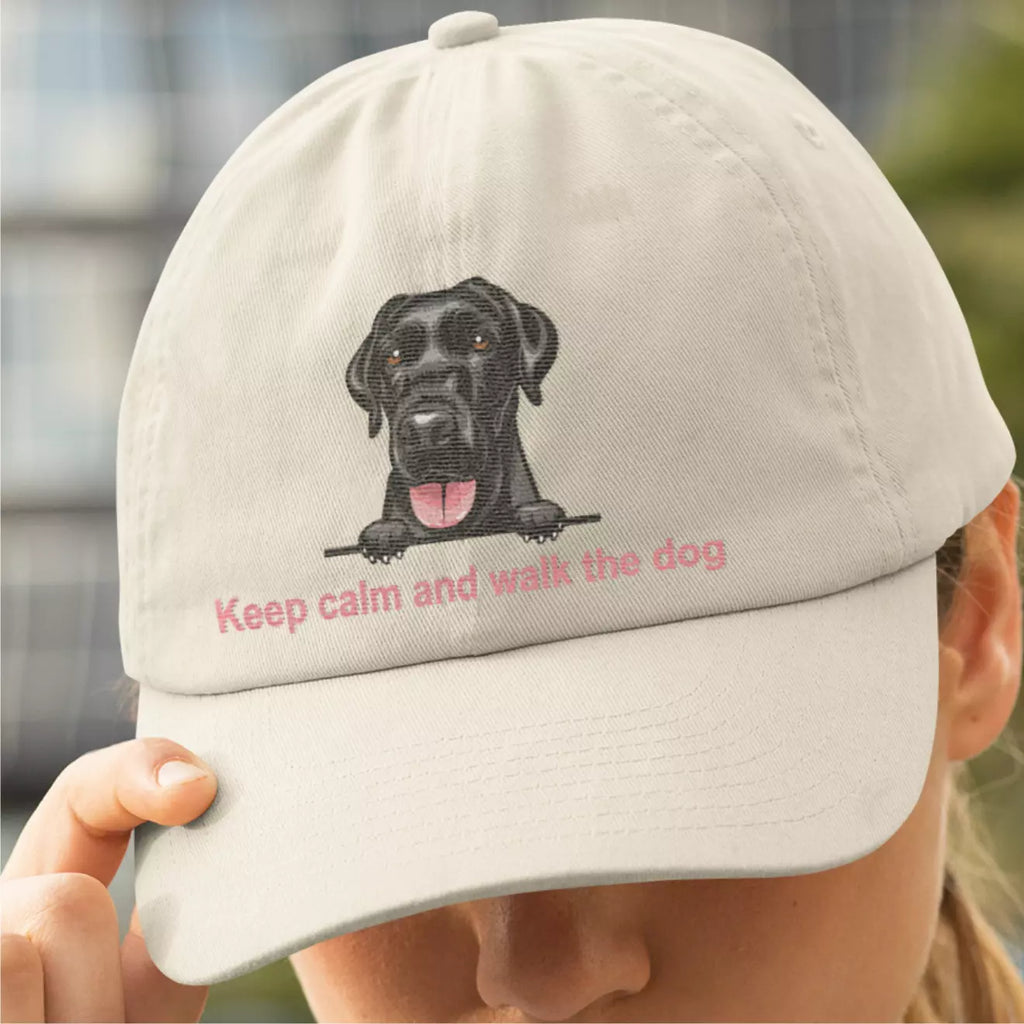 Custom Keep Calm Walk The Dog 100 Images to choose Personalised Baseball Cap