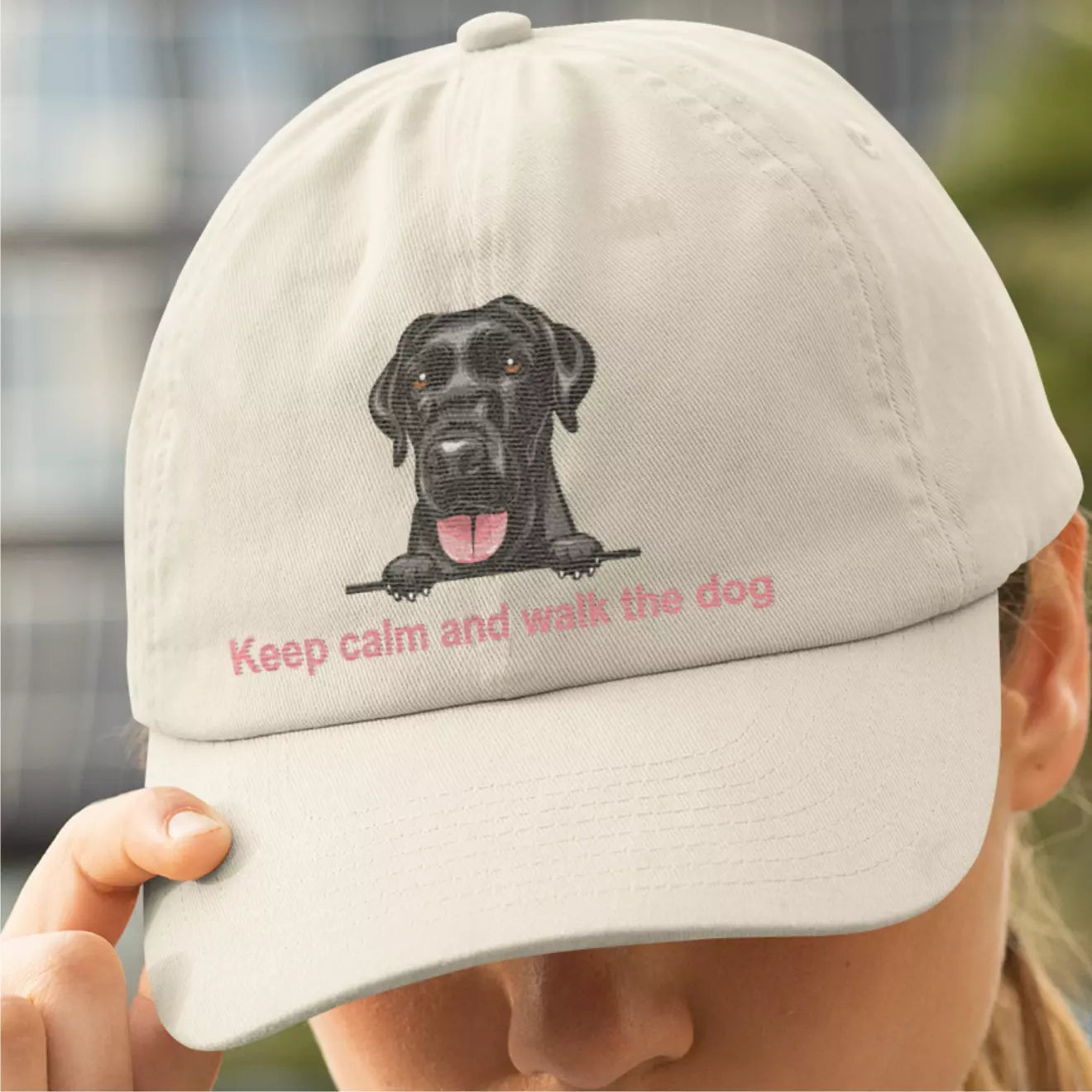 Custom Keep Calm Walk The Dog 100 Images to choose Personalised Baseball Cap