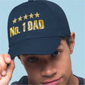 Fathers Day Dads Day Number One Dad Premium Quality Baseball Cap