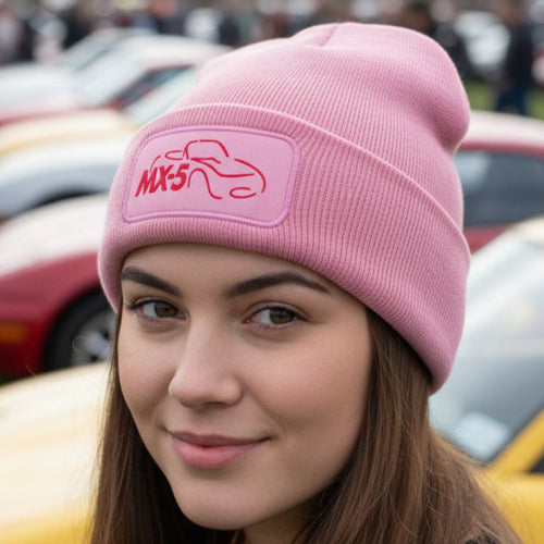 Signature Apparel - classic-mx5-logo-motoring-auto-warm-winter-beanie-8-colours-free-fast-delivery