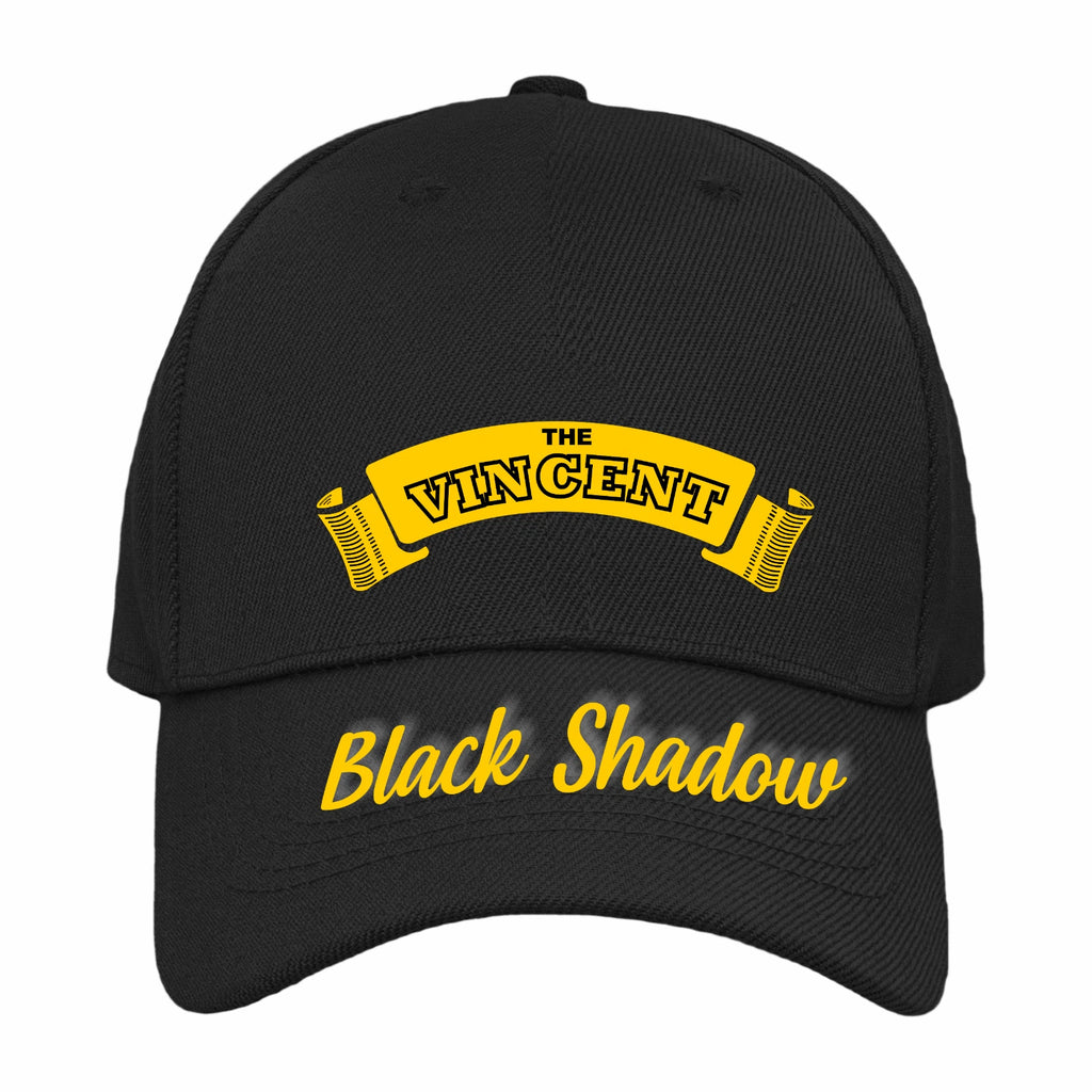 Retro Classic The Vincent Black Shadow Motorcycle Peak Logo Biker Baseball Cap