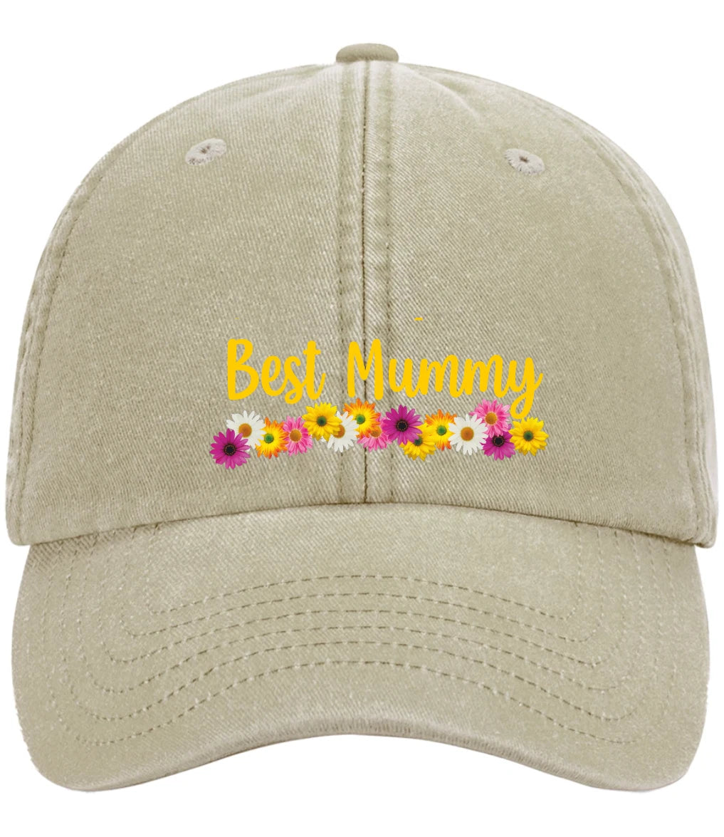 Custom Best Mummy Mothers Day Gift Premium Vintage Low Profile Baseball Cap